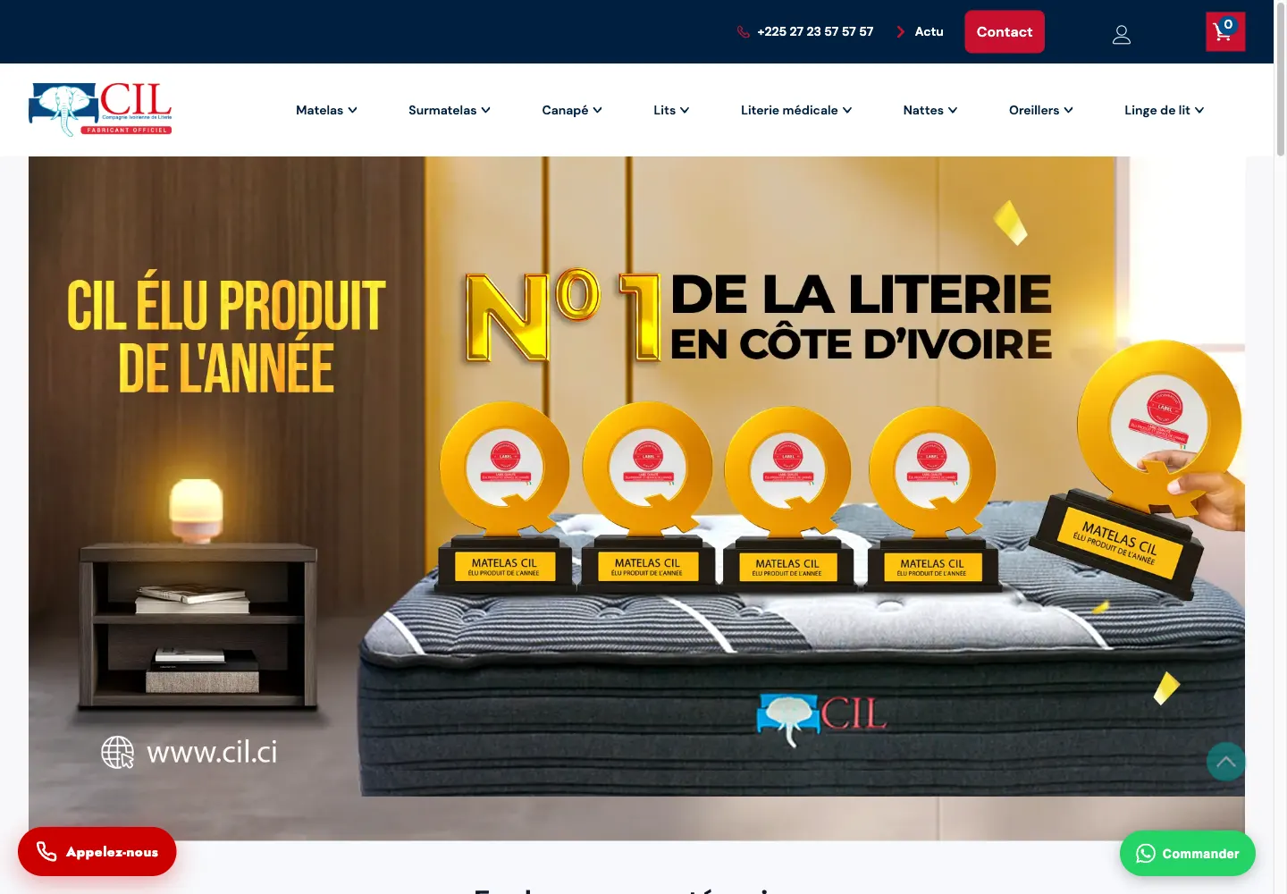 Accueil du site CIL